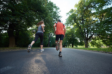 Image showing couple jogging