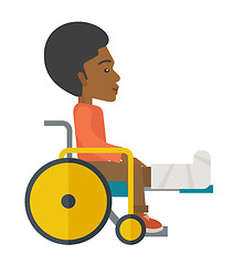 Image showing Patient in wheelchair.