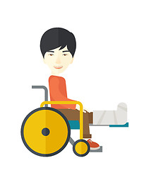 Image showing Patient in wheelchair.