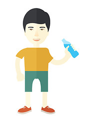 Image showing Man drinking water.