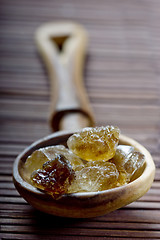 Image showing brown rock candy sugar