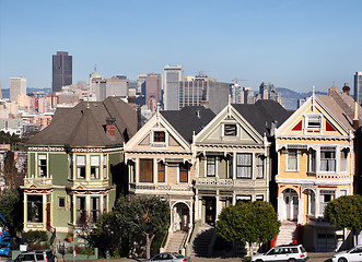 Image showing Victorian houses in San Francisco