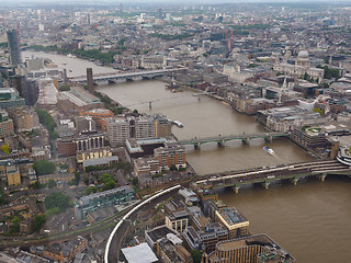 Image showing Aerial view of London