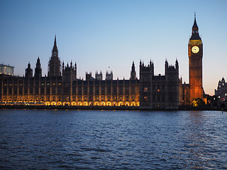 Image showing Houses of Parliament in London