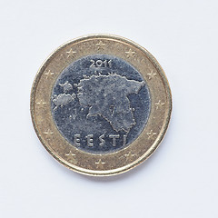 Image showing Estonian 1 Euro coin