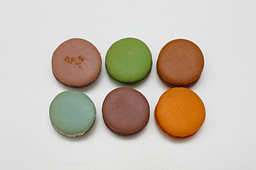 Image showing Six Macarons