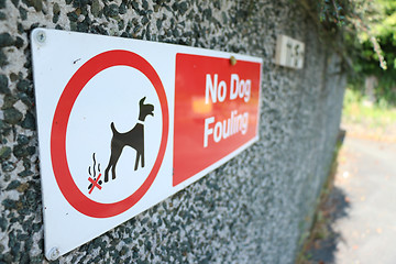 Image showing No Dog Fouling