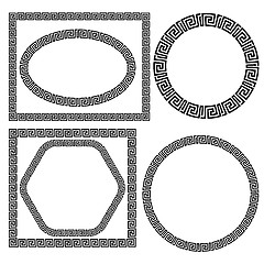 Image showing Set of Greek Ornamenal Frames