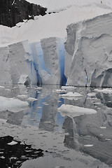 Image showing Icebergs in Antarctica