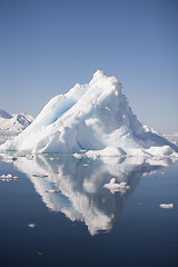 Image showing Icebergs in Antarctica