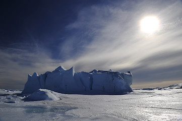 Image showing Icebergs in Antarctica