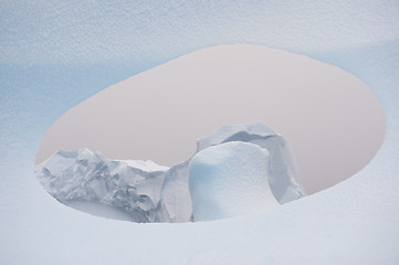 Image showing Icebergs in Antarctica