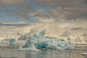 Image showing Icebergs in Antarctica