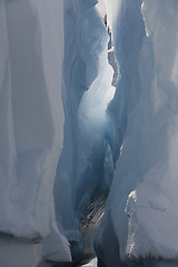 Image showing Icebergs in Antarctica