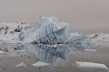 Image showing Icebergs in Antarctica