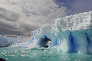 Image showing Icebergs in Antarctica