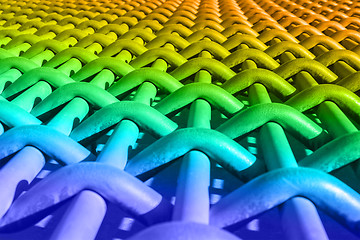 Image showing Colorful Steel network background