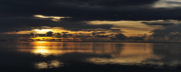 Image showing Sunset in Antarctica