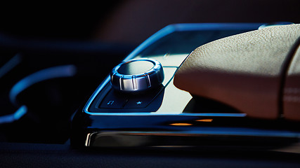 Image showing Luxury car interior details.