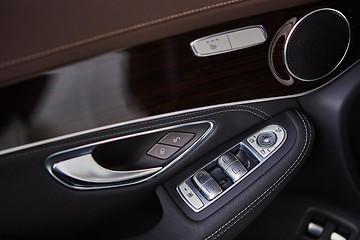 Image showing Luxury car interior details.