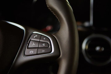 Image showing Luxury car interior details.