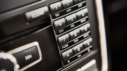 Image showing Luxury car interior details.