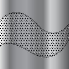 Image showing Abstract perforated metal texture