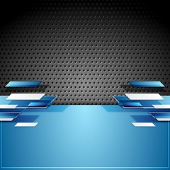 Image showing Abstract tech geometric corporate background