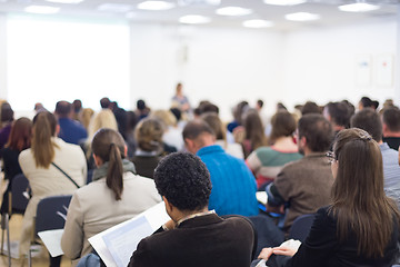 Image showing Audience in the lecture hall.