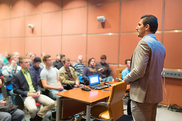 Image showing Speaker at Business Conference and Presentation.