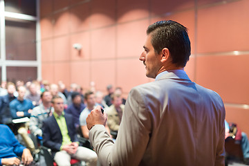 Image showing Speaker at Business Conference and Presentation.