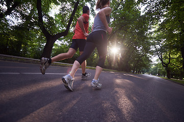 Image showing couple jogging