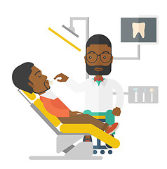 Image showing Patient and dentist.