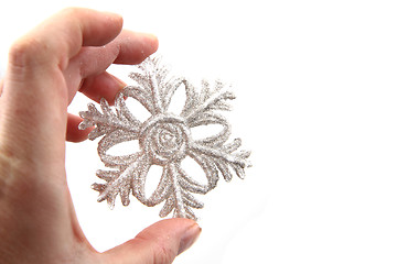 Image showing snowflake isolated