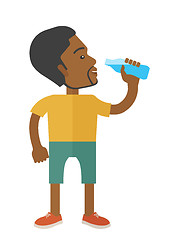 Image showing Man drinking water.