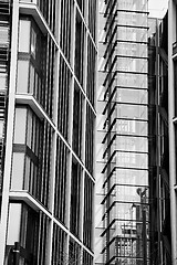 Image showing windows in the city of london home and office   skyscraper  buil