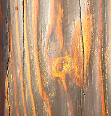 Image showing  in mozzate rusty   a  door curch  closed metal wood italy  lomb