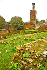 Image showing chellah  in morocco africa             old   deteriorated monume