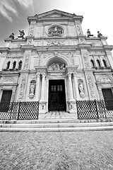 Image showing  exterior old architecture in italy europe milan religion       