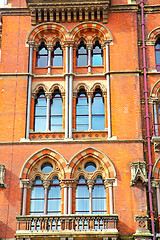 Image showing old    in london england windows and   wall