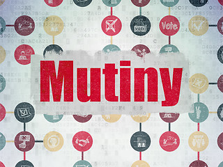 Image showing Politics concept: Mutiny on Digital Paper background