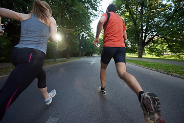 Image showing couple jogging