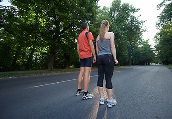 Image showing couple jogging