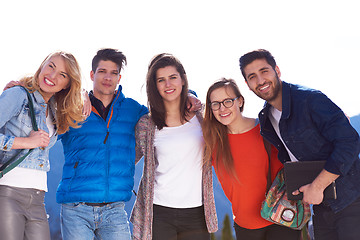 Image showing happy students group