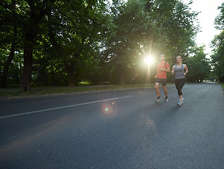 Image showing couple jogging