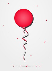 Image showing balloon with confetti