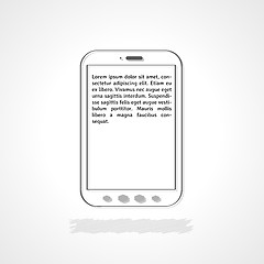 Image showing phone with sample text