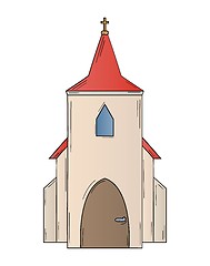 Image showing sketch of the church