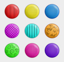 Image showing color badges collection