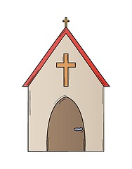 Image showing sketch of the church
